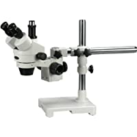 AmScope SM-3TZ 3.5X-90X - Microscopio con Brazo (estéreo- 3-5X-90X)- Color Blanco